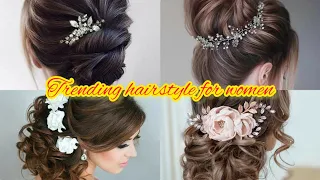 trending hairstyle for women💞 / beautiful bridal party hairstyle for college girls fashions guide▶️
