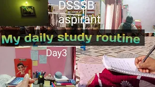Day3 | DSSSB aspirants daily study routine| motivational and TGT preparation guide video |#youtube !