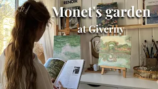 A CLAUDE MONET  inspired art vlog 🪷 Water Lilies & The Flowered Arches at Giverny🌻 Oil paintings