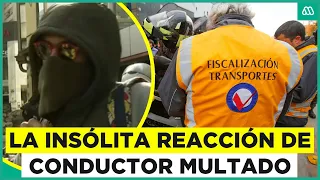 Conductor extranjero multado insulta al equipo de fiscalización