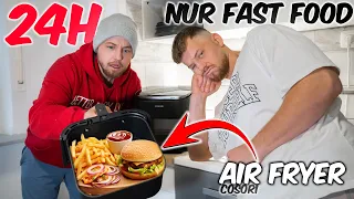 WIR ESSEN 1 TAG nur FAST FOOD aus dem AirFryer 🍟