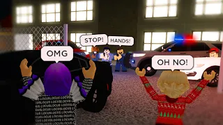 We Stole A Bait Car.. She Got Me Arrested!! (Roblox)