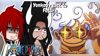 Yonkous React To Future || One Piece || Gacha React