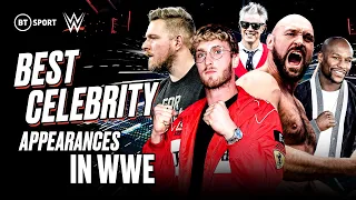 Top 10 Celebrity Appearances in WWE! ✨ Tyson Fury & Floyd Mayweather to Johnny Knoxville & Bad Bunny