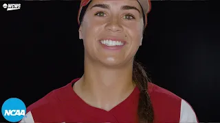 Oklahoma's Grace Lyons reads her 'Dear Softball' letter