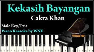 Cakra Khan - Kekasih Bayangan Karaoke Lower Key Cowok