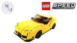 LEGO SPEED CHAMPIONS 76901 TOYOTA SUPRA || SPEED BUILDING