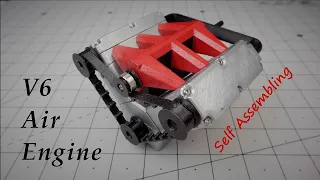 Self Assembling V6 Air Engine