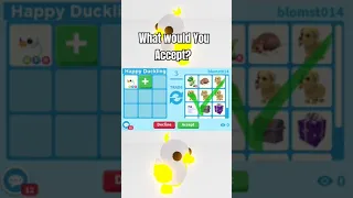 What People Trade for "Happy Duckling" in Adopt ME! Part #1 #roblox #shorts #adoptme #adoptmetrades
