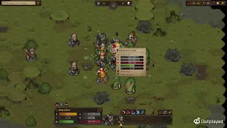 Battle Brothers Lindwurm lategame fight (no sound, no commentary)