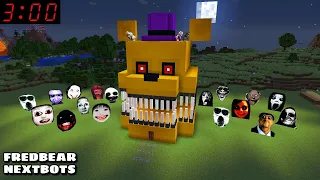 SURVIVAL 3 AM FREDBEAR HOUSE VS NEXTBOTS in Minecraft - Gameplay - Coffin Meme