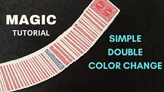 Magic Card Trick Tutorial 🃏 ♠️Simple Double Color Change - Chicago Opener