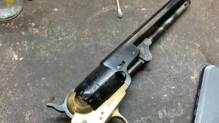 1851 colt navy, learning to load it.
