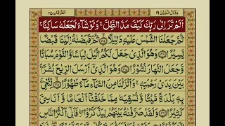 Quran Para 19 With Urdu Translation | Recitation : Mishary Rashid Alafasy.