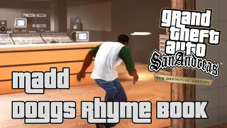 Madd Doggs Rhyme Book  -  (GTA San Andreas Cinematic Series)