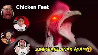 Reaksi Gamers Di Jumpscare Ayam Kesurupan - Chicken Feet Gameplay