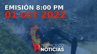 Telepacífico Noticias - Emisión 8:00 P.M. | 01 de Octubre 2022