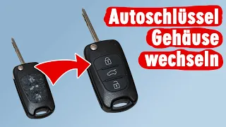 Autoschlüssel Gehäuse wechseln Fernbedienung abgegriffen und kaputt - Cover tauschen