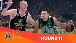 Partizan-Panathinaikos | Round 11 Highlights | 2023-24 Turkish Airlines EuroLeague