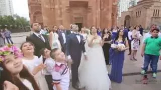 Роскошная яркая красивая шикарная армянская свадьба