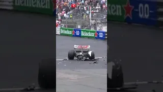 How to break a F1 car in HALF | F1 "Bruh" Moment | #f1 #meme #monacogp #shorts