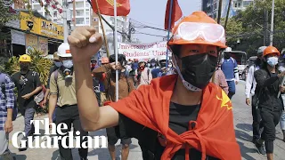 On the frontline of Myanmar's coup protests: ‘We don’t accept this dictatorship’