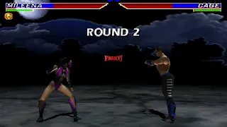 Mortal Kombat Gold (Dreamcast) Mileena Vs Johnny Cage