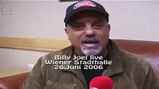 Billy Joel: Interview Backstage at Madison Square Garden during 12 Gardens Live