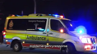 QAS - 501237 Arriving on scene of an Unknown incident | North Brisbane, Queensland