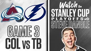 Watch Stanley Cup Final Game 3 | Colorado Avalanche vs. Tampa Bay Lightning LIVE w/ Steve Dangle