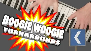 Pro Boogie Woogie Blues Piano Lesson : Awesome Beginners Tutorial : Turnarounds (Step by Step)