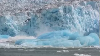 Glacier Calving Causes Huge Shooters