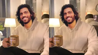 Can Yaman resting in his house after set💥