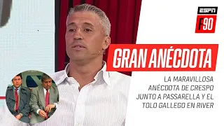 ¡QUÉ MOMENTO! La imperdible anécdota de Hernán #Crespo junto a #Passarella y #Gallego en #River