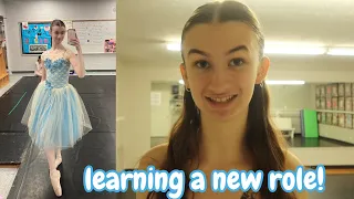 ballet vlog | learning a new role!🩰🩵✨