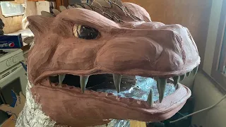 Godzilla 2000 Suit: part 1. Upper torso progress