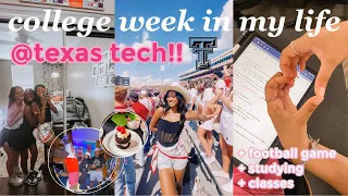 COLLEGE WEEK IN MY LIFE | freshman @ texas tech university!!