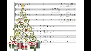 Singet dem Herrn ein neues Lied (BWV 225 . J.S. Bach) Score Animation