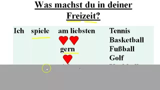 German Grammar: Was machst du in deiner Freizeit?