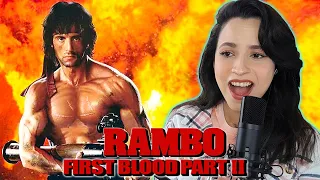 Rambo: First Blood PART II BLEW my mind...Get it? cause there's lots of explosions haha ok