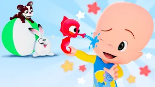 Learn with Cuquin and the colorful beach balls | Educational videos
