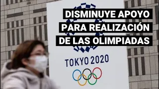 Apoyo de los japoneses para la realización de los Juegos Olímpicos disminuye