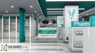 modern pharmacy interior design