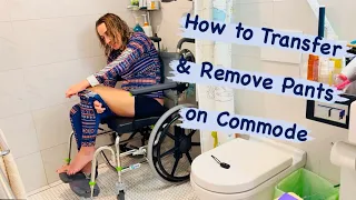 Shower Chair Transfer & Pants-Off Routine | Quadriplegic ADL