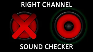 (▶️ONLY RIGHT CHANNEL▶️) 1 MINUTE - 🎶Audio Stereo Test for Speakers / Headphones🎶