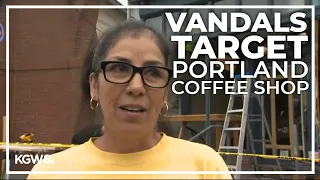 Minority-owned coffee shop in NE Portland vandalized by group of suspects