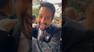 Lin-Manuel Miranda & Max Martin say hi at Tony Awards