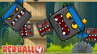 Red Ball 4 - Boss 2 Vs All Boss 1 in Deep Forest | Red Ball 4 Gameplay