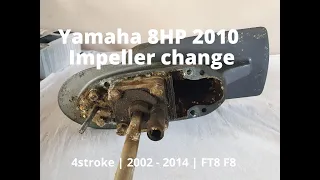 How to replace impeller on a Yamaha 6, 8, 9.9 HP 4stroke outboard | FT8, F8 | EPS2 2002 - 2014