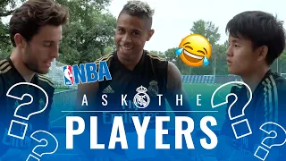 Who supports LEBRON JAMES & the Lakers? | Ask Kubo, Odriozola & Mariano | Real Madrid